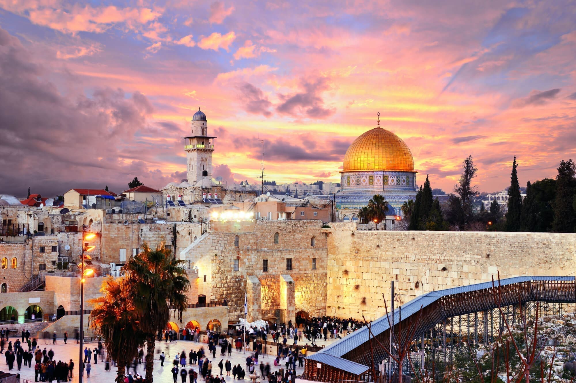 Temple Mount in Jerusalem, Israel. Clergy visa Israel